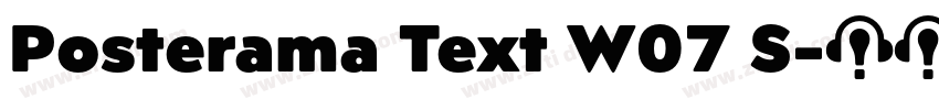 Posterama Text W07 S字体转换